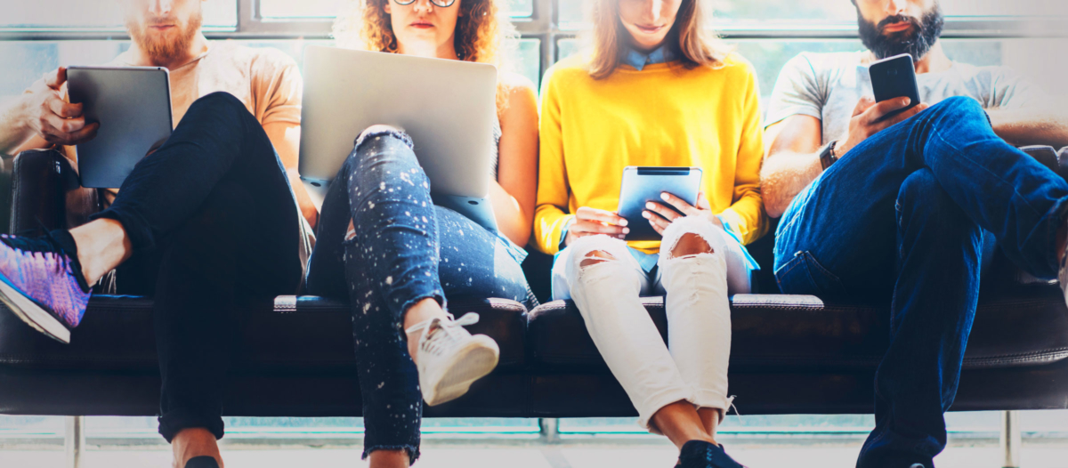 people using mobile devices